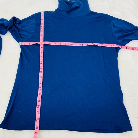 Bobbie Brooks Women's navy Blue Turtleneck Sweater size large - Picture 8 of 9